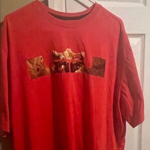 Men's Red Graphic Lebron Short-Sleeve Shirt Dri-fit